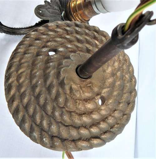 A 5 Branch Brass Chandelier