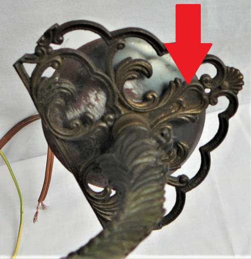 A 5 Branch Brass Chandelier