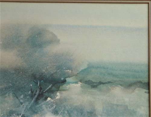 An Original Water Colour Painting by Peter Hall- The Countyside