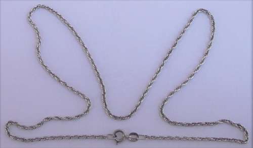 A Thin Sterling Silver Necklace Chain