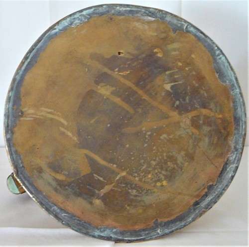 Antique Wooden Handled Brass Whistling Kettle