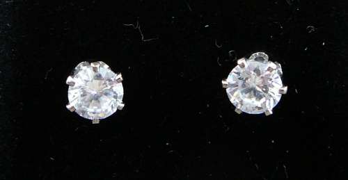 A Gorgeous Pair of Cubic Zirconia Earrings