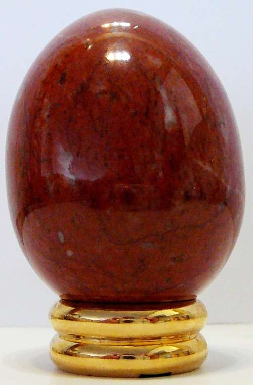 From The Franklin Mint - The Collectors Treasury of Eggs `Egyptian Carnelian Style`