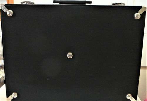 An Unused Small Black Suitcase in Excellent Condition