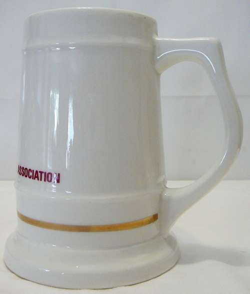 A Porcelain Beer Tankard Celebrating the 50 Year Jubilee of the S. Transvall Football Association