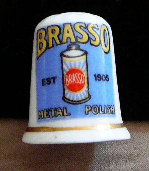 Bone China Thimble 'BRASSO'
