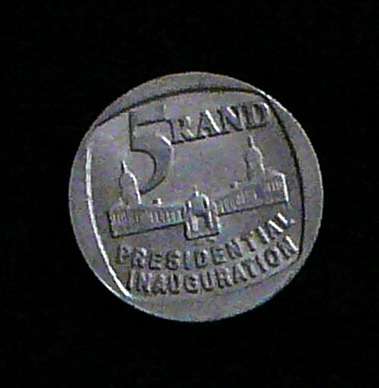 1994 Five Rand Presidential Inauguration Issue