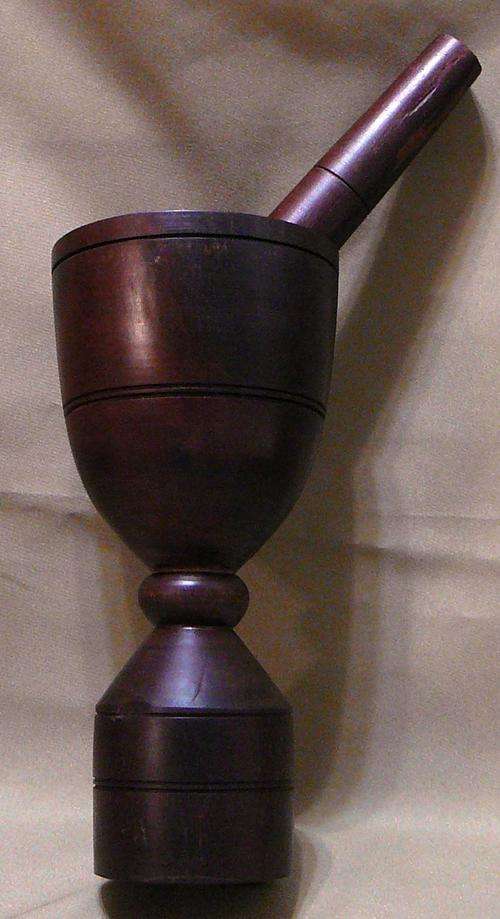 Wooden Mortar and Pestle