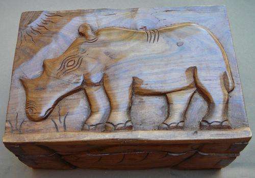 Carved Wooden Trinket Box