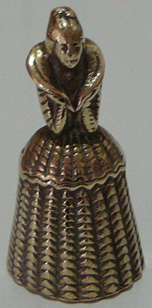 Victorian Figure Brass Bell