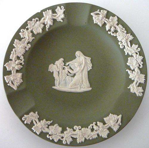 Green Wedgwood Ashtray
