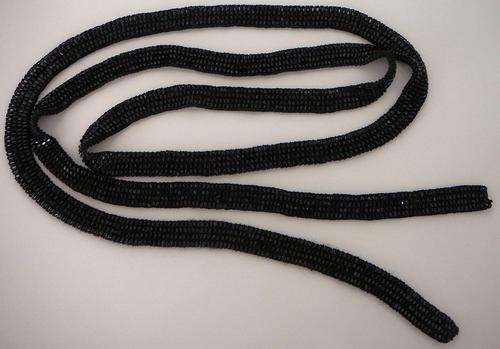 Beaded Black Belt