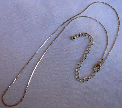 Silver Coloured Fine Chain