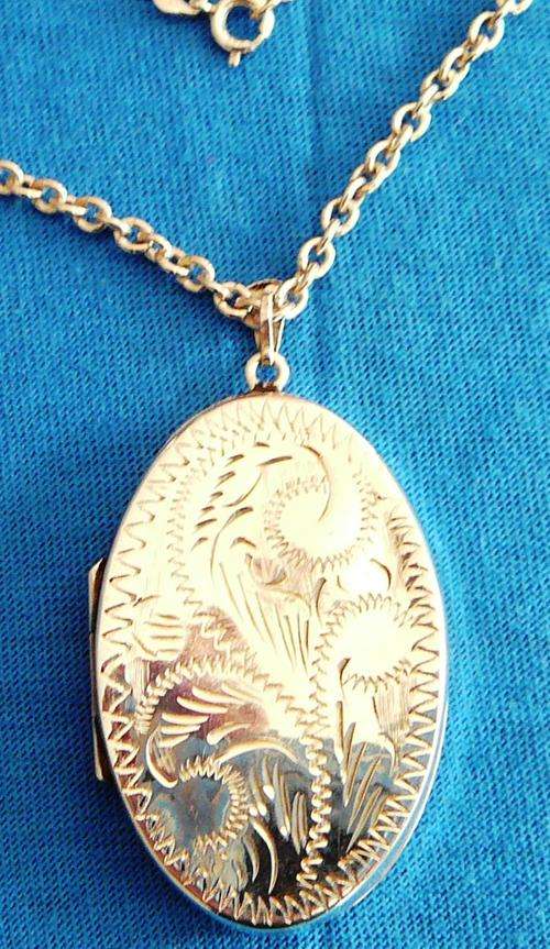 Vintage Silver 925 Locket and Chain