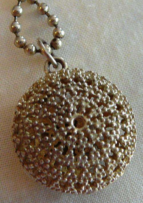 Very Attractive and Unusual Silver Pendant on Silver Chain