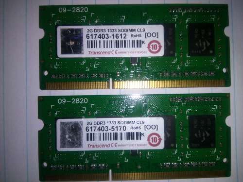 2x 2GB Memory Ram