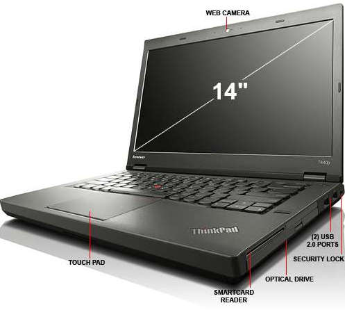 ***BUSINESS DELUXE***SLIM 14" LENOVO THINKPAD T440p***500HDD**8GB RAM***