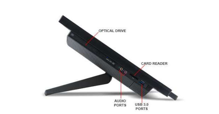 ***24" ALL IN 1***ACER VERITON Z4820G***QUADCORE I5-6500U**1TB HDD**8GB RAM***