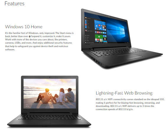 ***PERFORMANCE***LENOVO IDEAPAD 110**I7-6500**1000HDD***8GB RAM**INTEL HD GRAPHICS***BEAUTIFUL***