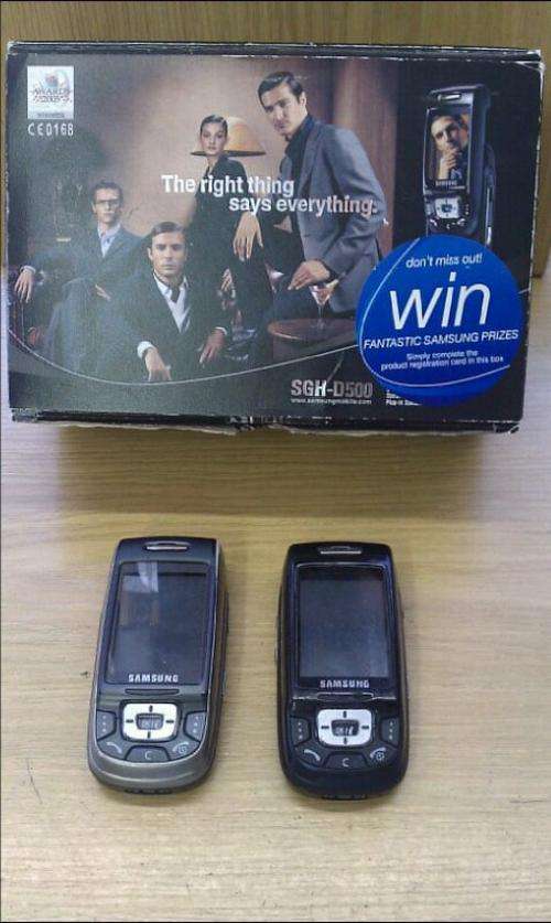 Samsung D500 plus a spare D500 for spares, good batteries