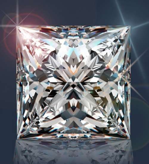 BEST DIAMOND SIMULATE - 3.0Ct. (7 MM) Princess Cut Diamond Simulate - Lifetime Warranty Simulates