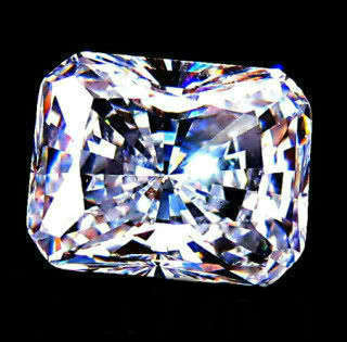 BEST DIAMOND SIMULATE - 1.50 Ct. (7 x 5 mm) RADIANT Cut Diamond Simulate - Finest Diamond Simulate