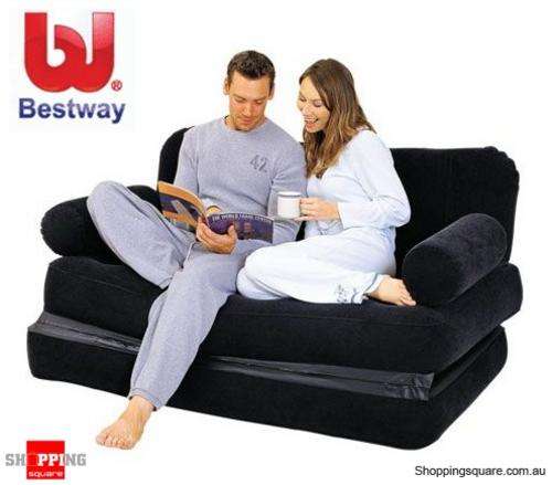 Bestway Inflatable Double Multifunctional Couch Lounge Sofa with AC Air Pump
