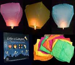 Coloured Sky Lanterns
