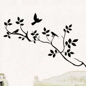 Wall Sticker Art Vinyl Decal Black Tree