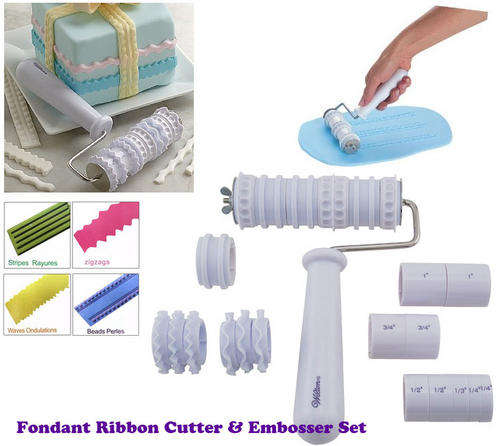 Fondant Ribbon/Cutter Embosser Set