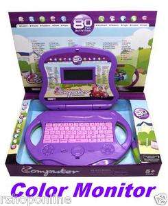 Kids Color Screen Computer Intellective Children Laptop - 80 Fun Activities