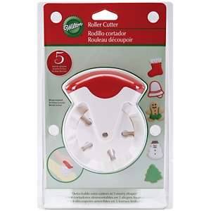 NEW! ***5 piece HOLIDAY / CHRISTMAS Roller Cookie Cutter Set