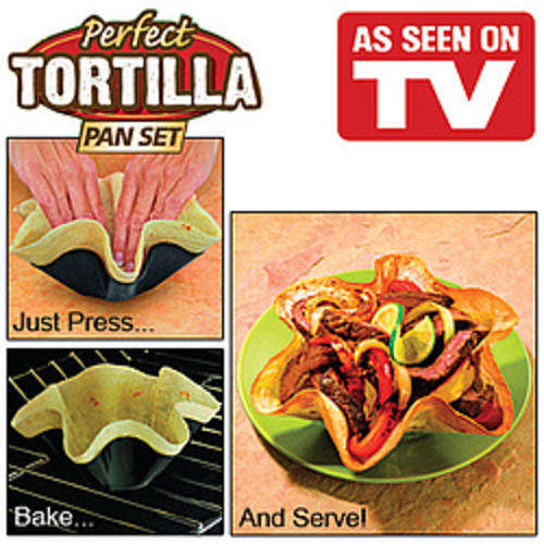 Perfect Tortilaa Pan Set - BAKED NOT FRIED - SET OF 4