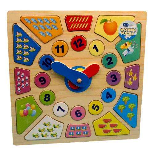 Beautiful Beginnings Wooden Puzzle Clock Assorted designs