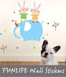 Removable Kids Decorative Mural wall decals 500*700mm