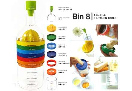 Bin 8 in 1 Kitchen Tools in  A Bottle - EVERY KITCHEN NEEDS ONE