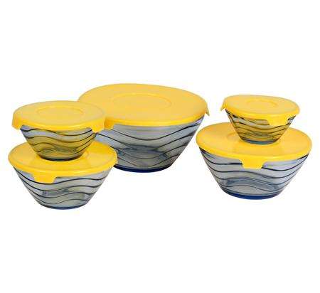 Heat Resistant 5 - Piece Glass Bowl Set