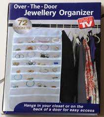 72 Pocket Over the Door Jewellery Organiser