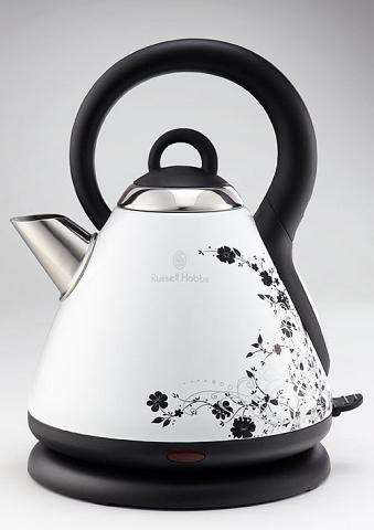 Russell Hobbs White Floral Heritage Kettle