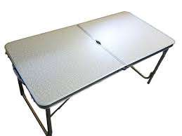 Portable & Foldable Aluminium Table & Comes with Carrying Handle for Easy Transportati