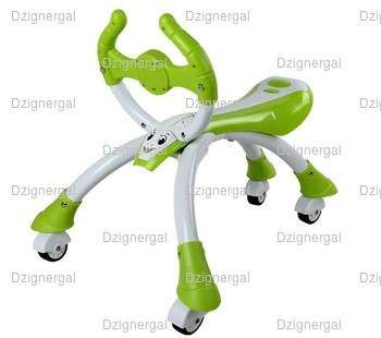 PINK 4 Wheel Scooter For Kids with MUSIC