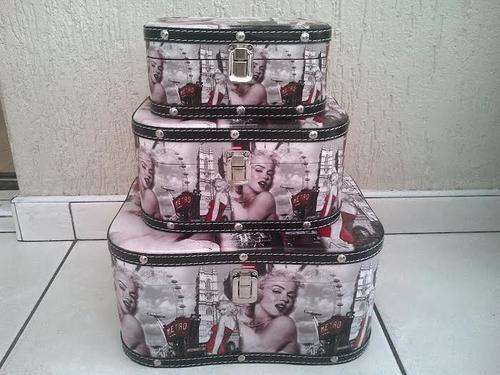 Set of 3 Merilyn Monroe Storage Boxes