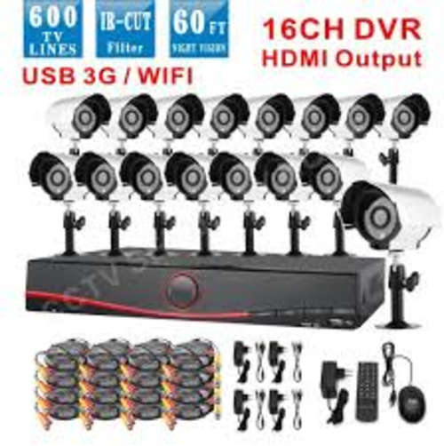 16-Channel H.264 CCTV DVR Kit with 16 Night Vision Outdoor Waterproof CMOS Cameras..!