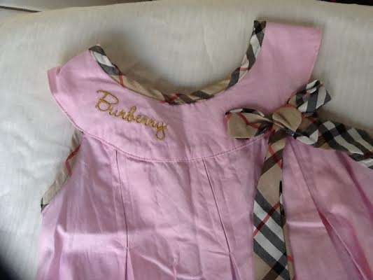Girls Pink BURBERRY Dress