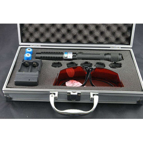 High Power 445nm Blue Laser Pointer (with aluminium carry case and safety goggles)