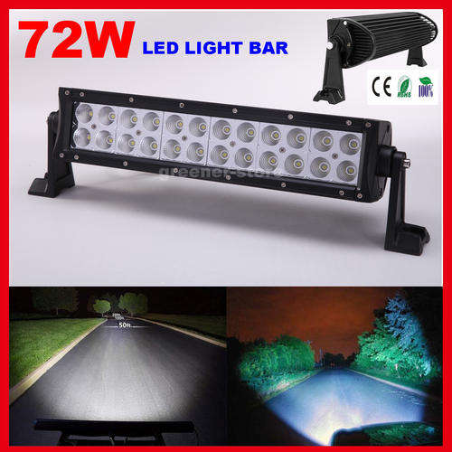 14INCH 72W CREE LED LIGHT BAR FLOOD & SPOT WORK LIGHT OFFROAD LAMP