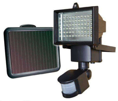 60 LED PIR SOLOR MOTION SENSOR SECURITY FLOODLIGHT LAMP OUTDOOR GARDEN