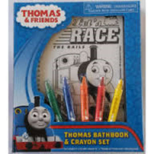 Thomas the Tank Engine Bath Book & Crayons Set