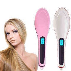 Hair Straightening Brush with variable Temp Settings & LCD - Local Stock - Straight hair in Minutes