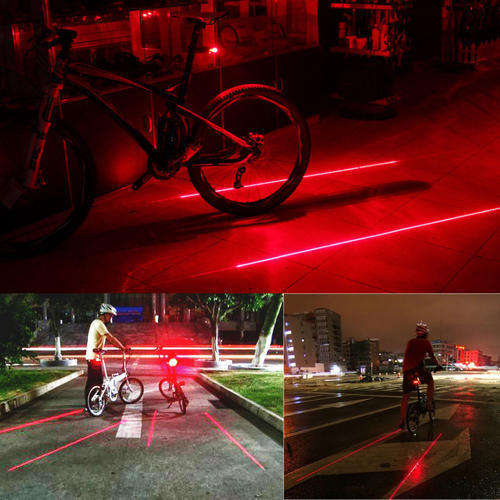 New laser bicycle safety laser light